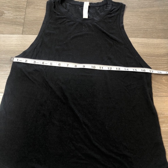 Lululemon Black Sheer Athletic Tank Top Womens Size 8 - Picture 5 of 10